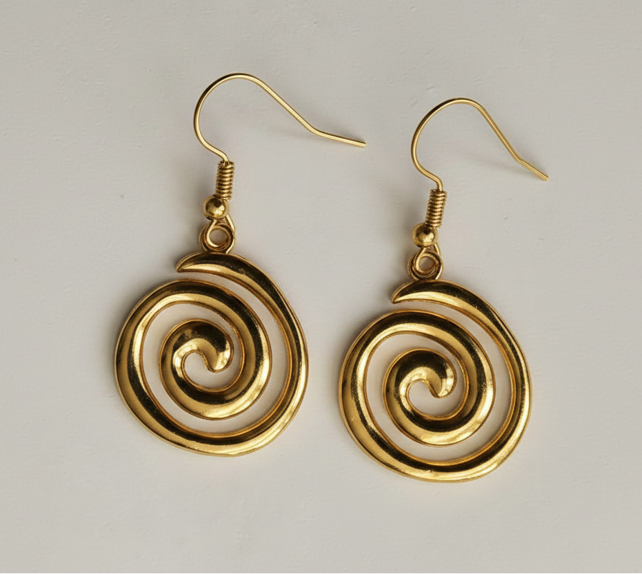 Spirale Ohrringe silber/gold