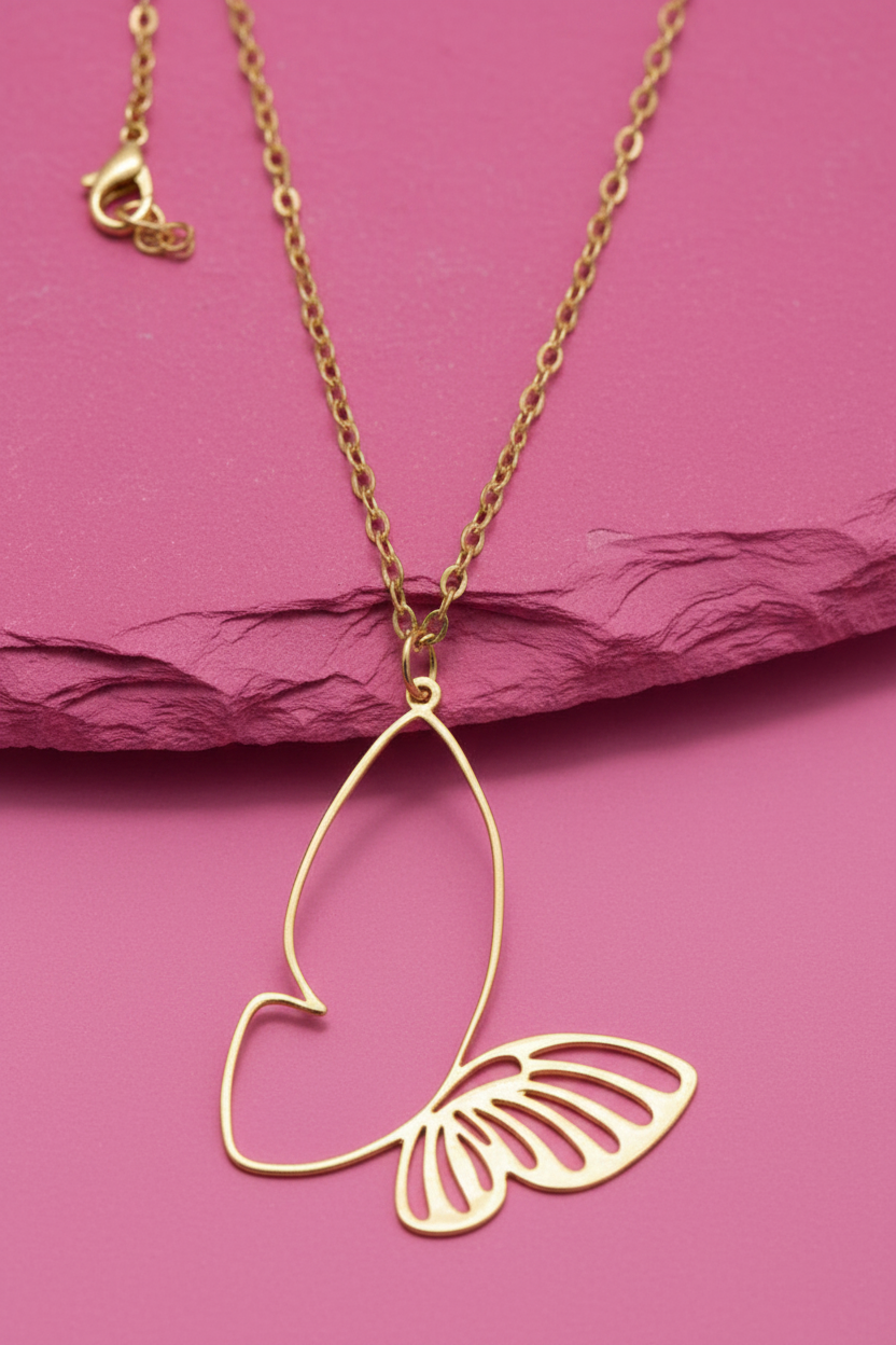 Kette Schmetterling silber oder gold