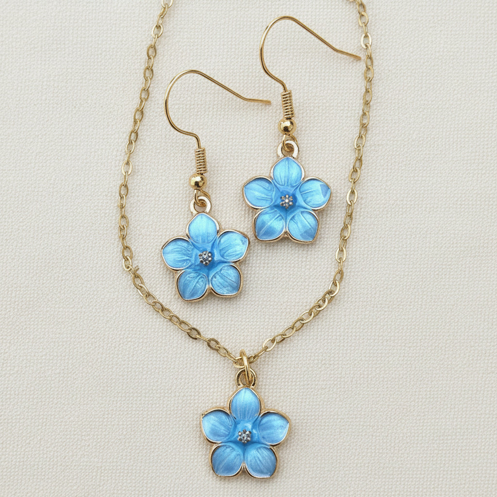 Schmuckset Sakura goldfarben 4 Varianten