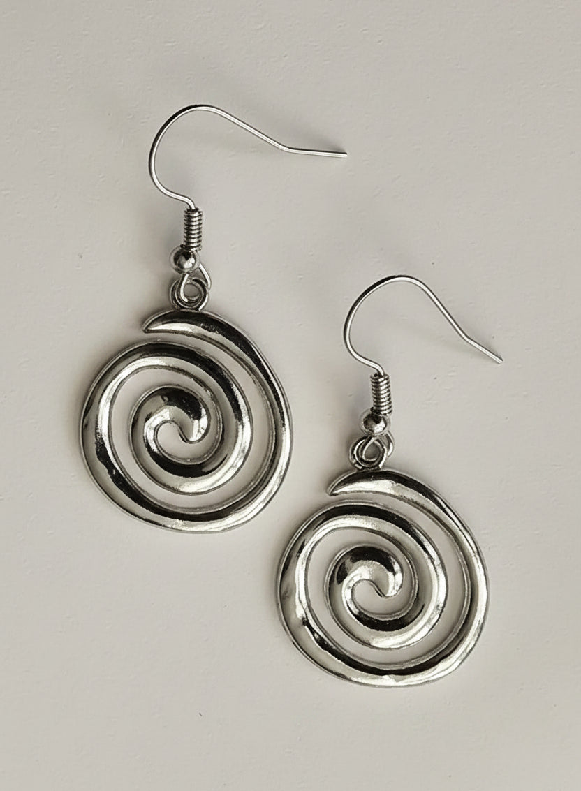 Spirale Ohrringe silber/gold