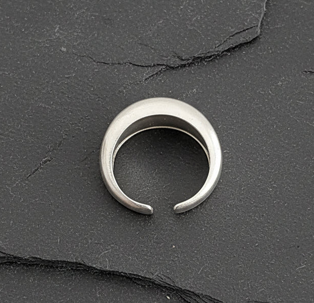 Ring 925 Silber Dome silberfarben verstellbar