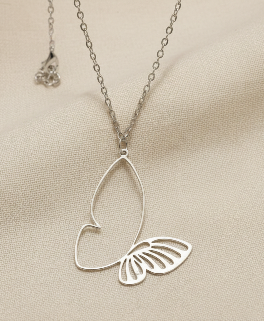 Kette Schmetterling silber oder gold