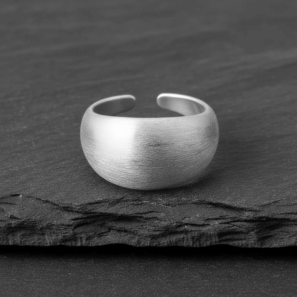 Ring 925 Silber Dome minimalistisch