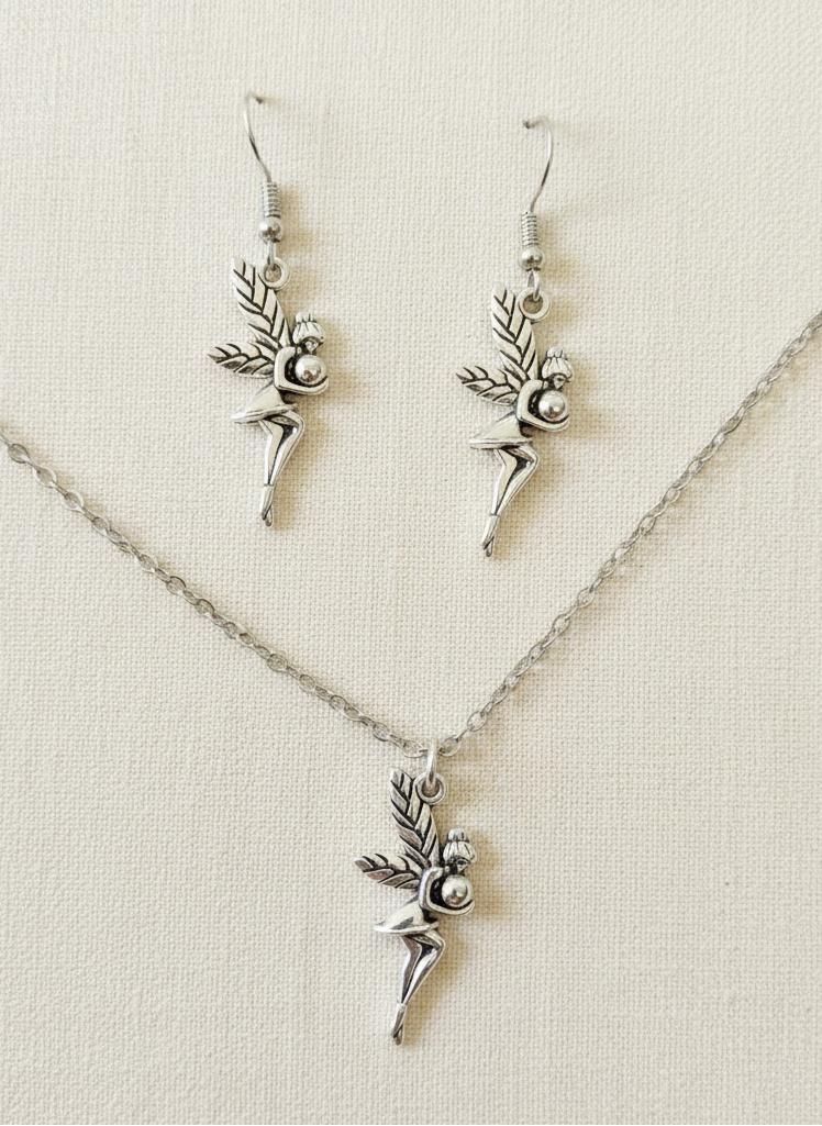 Schmuckset Fee Elfe silberfarben