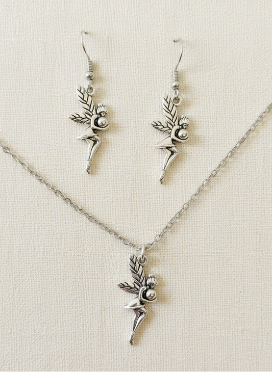Schmuckset Fee Elfe silberfarben