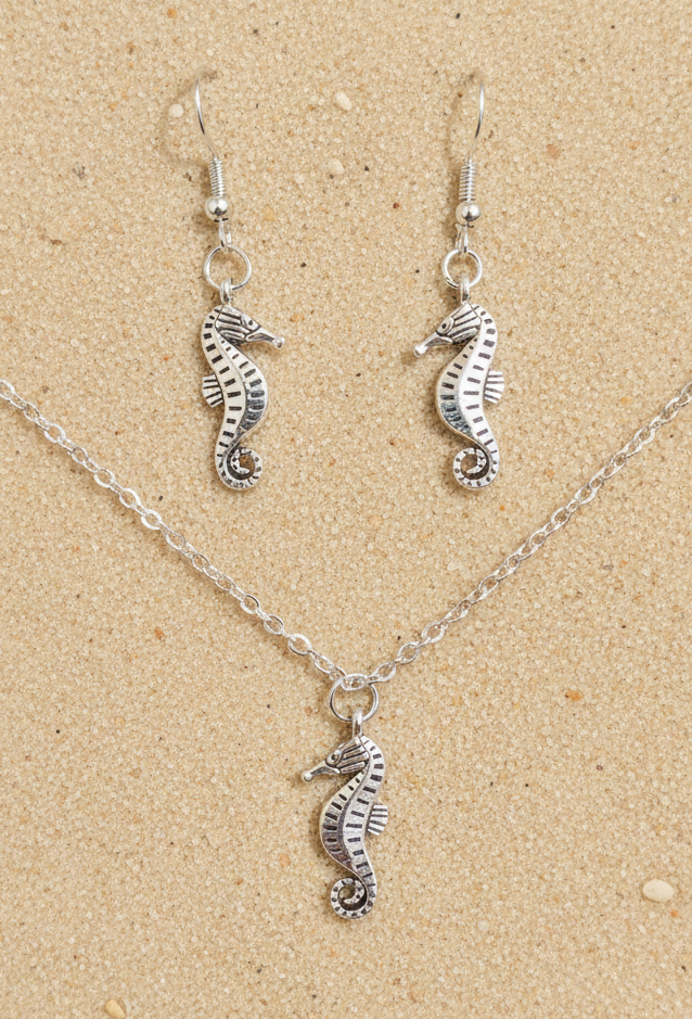Schmuckset Seepferdchen silber