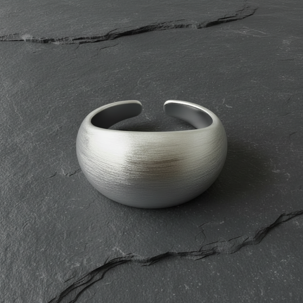 Ring 925 Silber Dome minimalistisch