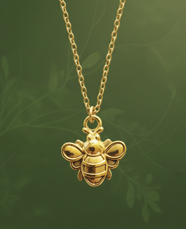 Halskette Biene goldfarben