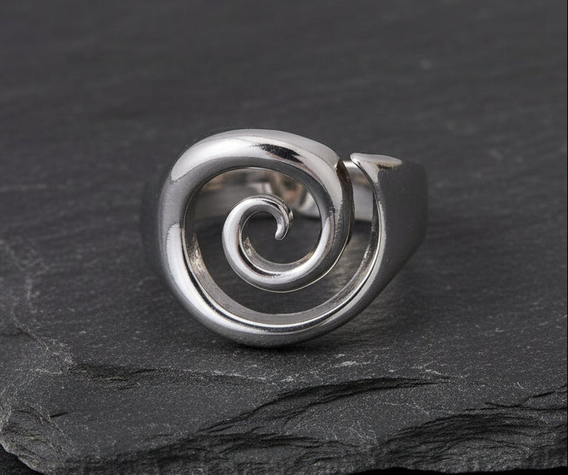 Ring Edelstahl Spirale