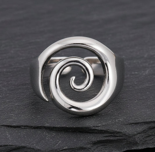 Ring Edelstahl Spirale